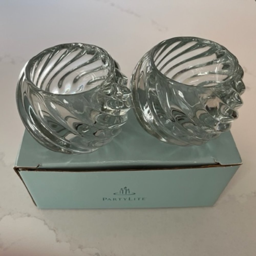 Set of 2 PartyLite Illusions Votive Holders - NIB
